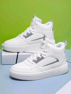 ALBANIA Men's White Luxury Sneakers - Image 5