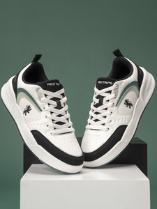RED TAPE Black and White Shoes for Men | Lifestyle Sneakers for Men | Lace Up Shoes Men Sneakers For Men