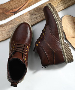 Layasa Men's Ankle Mid-Top Hiking Casual Outdoor Lightweight Boots For Men