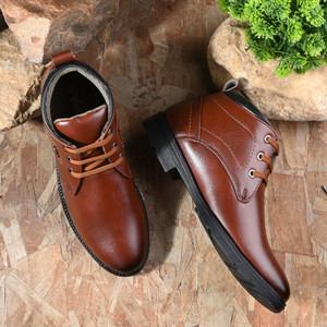 Vellinto Vellinto DOUGLAS Casual Boots For Men ll Synthetic Leather Boots For Men Boots For Men