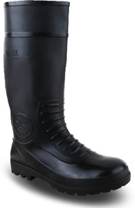 Elecant PVC 15-inch Industrial Gumboots, Non-Metallic Toe, Oil, Water and Acid Resistant Boots For Men
