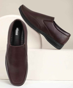 Shooz Faux Leather Formal Moccasin Shoes Slip On For Men