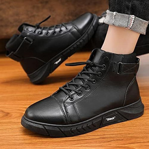 External External classic Black Boots, Sneakers For Men & Boys Boots For Men
