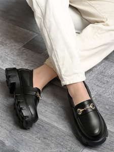 STRASSE PARIS Smart Casual Buckle Detailed Loafers for Women & Girls Loafers For Women