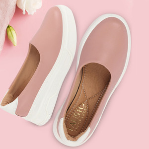 FAUSTO Outdoor Fashion Comfort Height Enhance Platform Heel Ballerina Slip On Shoes Bellies For Women