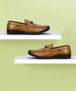 LEE COOPER Leather Casual Slip-On Stylish Lightweight and Comfortable Daily Wear Loafers For Men