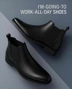 HS Enterprises Men Chelsea Slip-On Synthetic Leather Comfortable Boots For Men Boots For Men