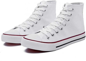 HOCKWOOD Men's White High Top Sneakers - Image 4