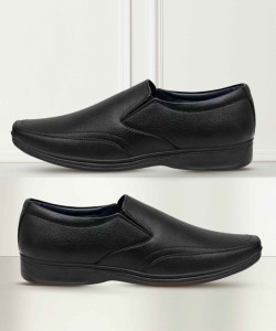 Shooz Faux Leather Formal Moccasin Shoes Slip On For Men