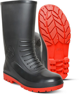 FOOT TRENDS Heavy-Duty Industrial and Outdoor Gumboots, 10" Shaft, Boots For Men