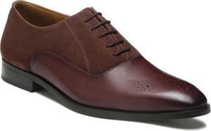 LOUIS STITCH Formal Wingtip Brogue Italian Leather Handmade Lace Up Shoes for Men(EUBGSUBB) Brogues For Men