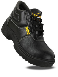 Elecant PVC Sole Industrial Safety Shoes With Steel Toe Protection Boots For Men