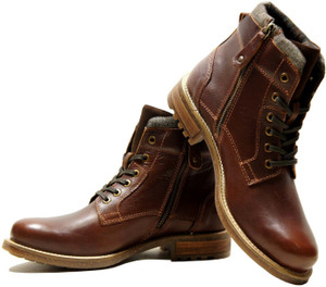 HX London Stylish Laceup Boots For Men