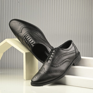 CHILWELL Genuine Pure Leather Brogue Derby For Men
