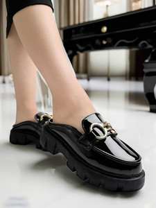 STRASSE PARIS Smart Casual Front Buckle Detailed Loafers for Women & Girls Loafers For Women