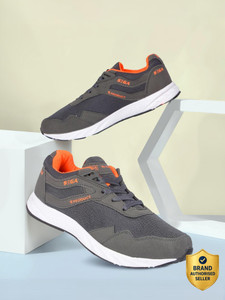 SEGA Grey Marathon Running Shoes For Men - Image 6