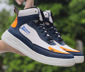 Zixer Men's Mid Top Ankle Retro Air Sneakers Hip Hop Long Casual Dance Shoes For Boys High Tops For Men