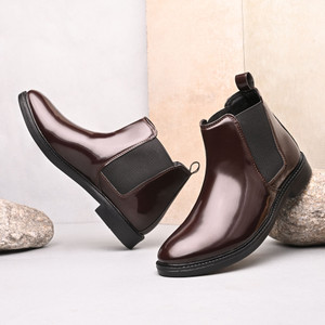 Pocy Men's Black Chelsea Boots - Image 6