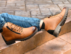 Vellinto Royal Look Zipper Boots For Men ll Casual Shoes For Men Boots For Men