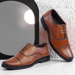 Coaachi Classic Formal Derby Shoes | Premium Synthetic Leather | Office & Party Wear Outdoors For Men
