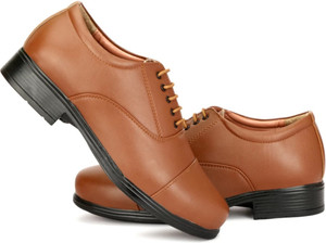 KATENIA Lightweight Faux Leather and Oxford Police Shoes Oxford For Men