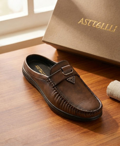 Asttelli Back Open Half Loafer Loafers For Men