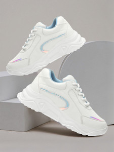 BLINDER White Sneakers for Girls And Womens महिलाओं के लिए स्नीकर्स