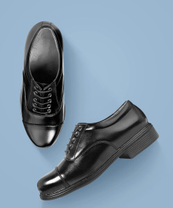 Joker Lightweight Faux Leather and Oxford Police Shoes for Men Boots Lace Up For Men