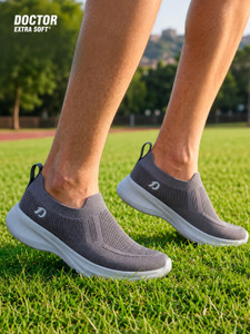 DOCTOR EXTRA SOFT Men's Gray Sport Shoes - Image 6