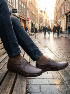 AJANTA Men’s Anti-Skid Waterproof Footwear Slip-On Formal & Casual Wear Shoes Loafers For Men