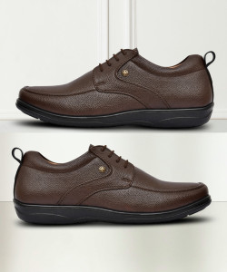 Restroad Brown formal shoe for Mens Lace Up For Men