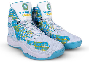 VECTOR X GRAFFITI 3D Texture TPU Fusing |Eva Phylon, Rubber Sole High Ankle Basketball Shoes For Men