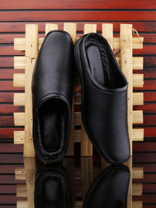 Wakins Leather Back Open Shoes Half Cut Sandals | Stylish & Durable Footwear Casuals For Men