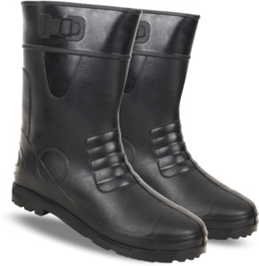 foot trends Safety PVC Gumboots, 11-inch, Non-Metallic Toe Cap, Oil and Acid Resistant, Boots For Men