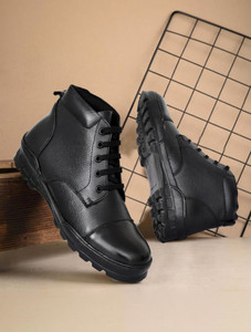 Wornwalk New DMS Genuine Leather Army/NCC/Polic Boots For Men