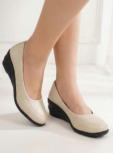 FAUSTO Formal Back Open Platform Wedge Heel Loafer Shoes Slip On For Women