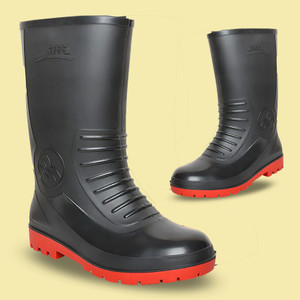 Elecant PVC Gumboots 10-inch Non-Metallic Toe, Oil And Water Resistant Slip On For Men