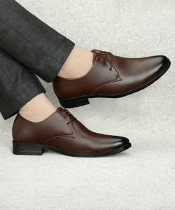 T-ROCK Stylish Partywear Look Formal Shoes Lace Up For Men