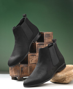 Hirel's Suede Chelsea Boots|Soft Cushioned Insole |Slip-Resistance|Shock Absorption Boots For Men