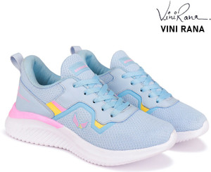 BERSACHE Girls Lace Running Shoes Blue - Image 4
