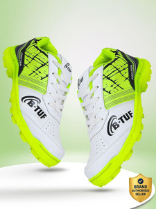 B-Tuf Cricket Shoes Spikes Stud Boys Kids Sports (FIGHTER G) Cricket Shoes For Men
