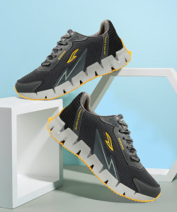 asian Zigzag-01 Grey Gym,Sports,Walking,Stylish Running Shoes For