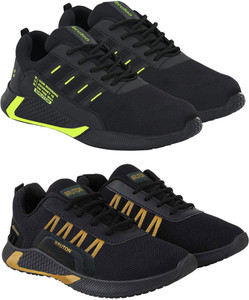 BRUTON Combo Pack of 2 Sports Shoes Running Shoes For Men