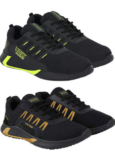 BRUTON Combo Pack of 2 Sports Shoes Running Shoes For Men