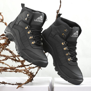 leo shoes Leo Mid Ankle boots for Motorsports, Trekking & Other Outdoor Activities Boots For Men