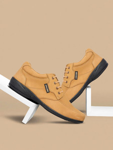 RED CHIEF Genuine Leather Casual Sneakers for Men Rust RC3506 022 Lace Up Shoes For Men