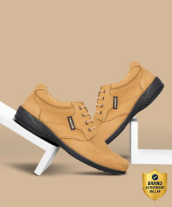 RED CHIEF Men's Rust Leather Casual Sneakers RC3506 - Image 6