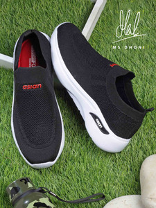 asian Hattrick-35 Black Slipon Loafers,Casuals,Walking,Stylish Walking Shoes For Men