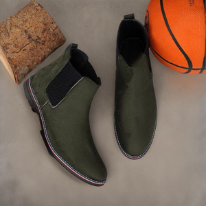 frostiko Suede Leather Lightweight Comfortable Chelsea Boots For Men Boots For Men