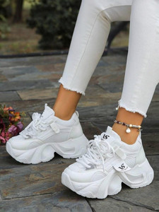 Layasa White Trending Sneaker's For Women Sneakers For Women